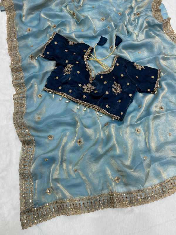 Space Silk Sequence Saree
