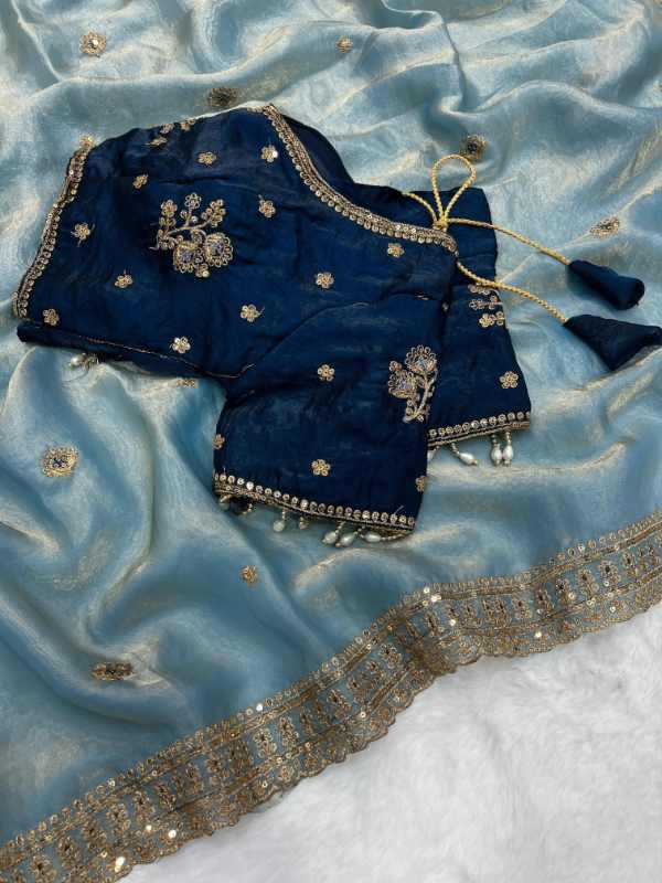 Space Silk Sequence Saree