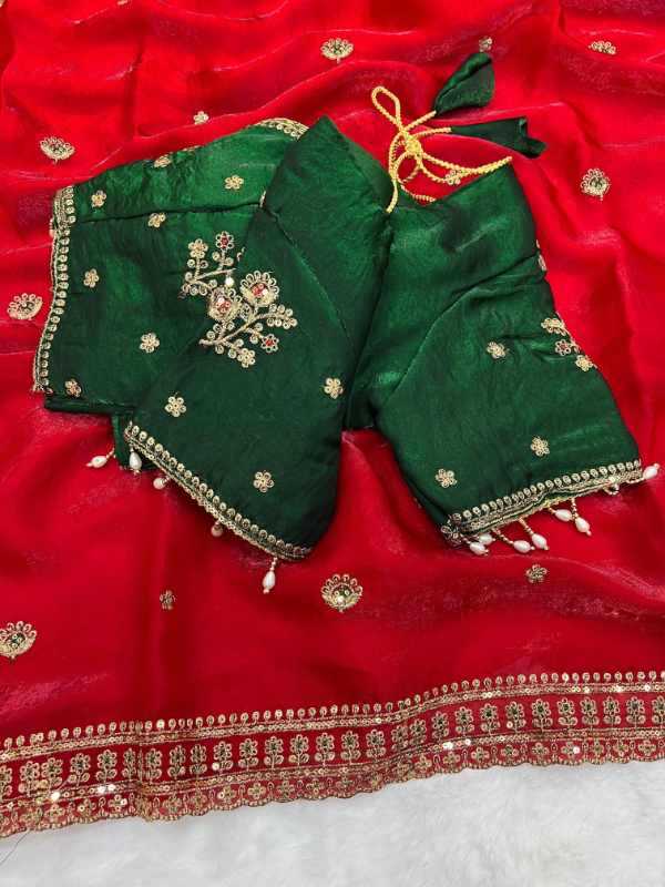 Space Silk Sequence Saree