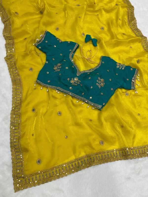 Space Silk Sequence Saree