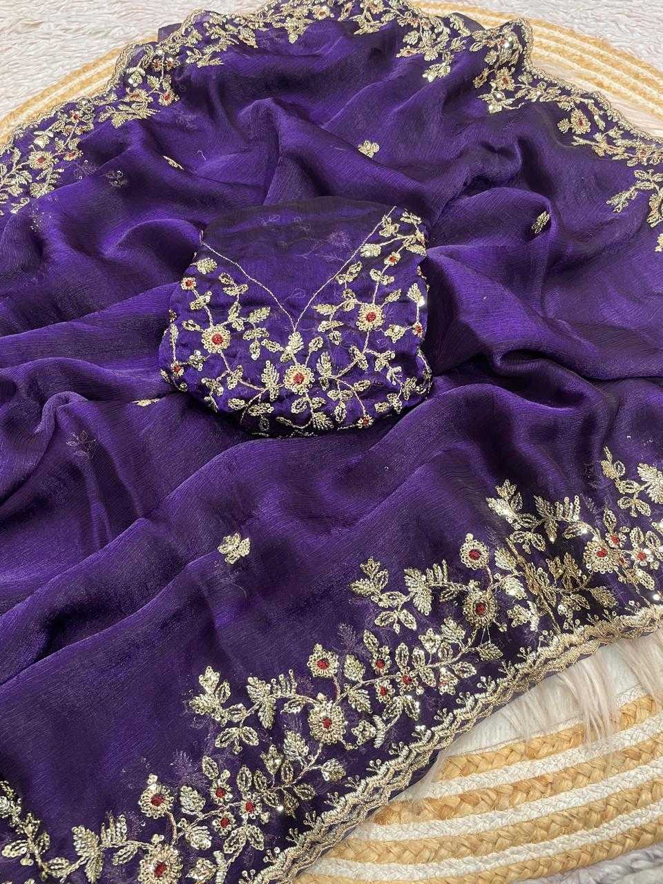 Chiffon Sequence Saree