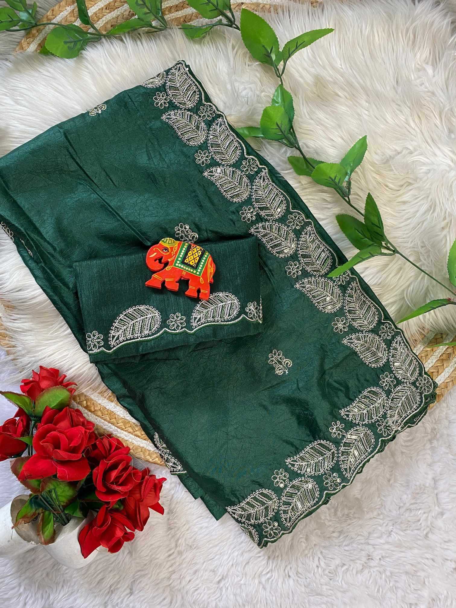 Crush Silk Traditional Saree