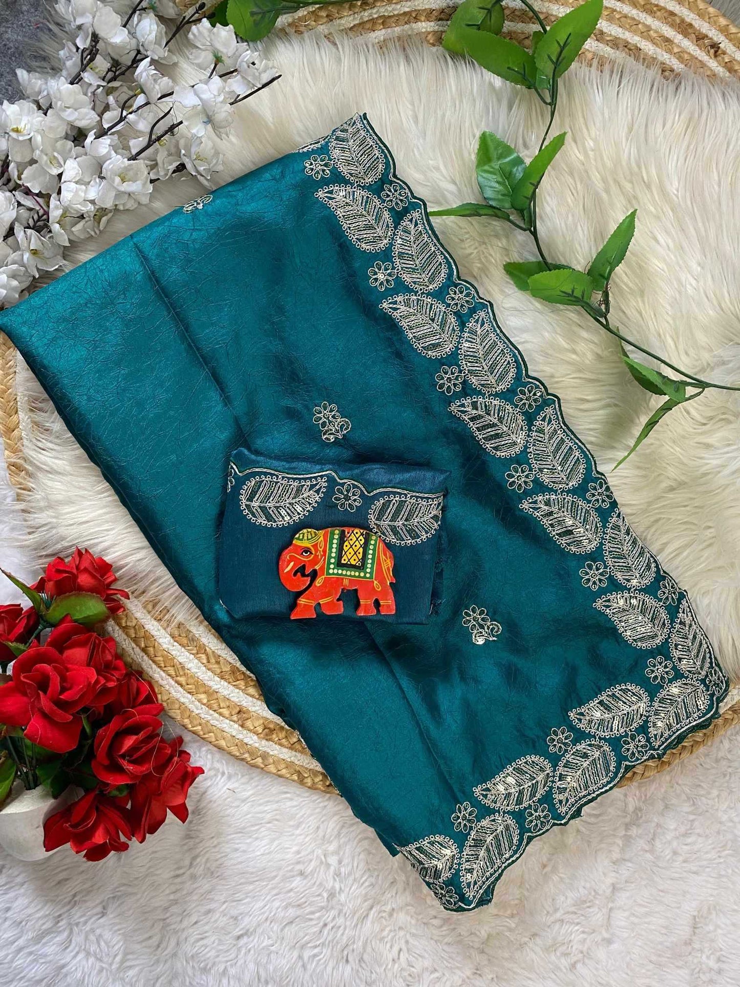 Crush Silk Traditional Saree