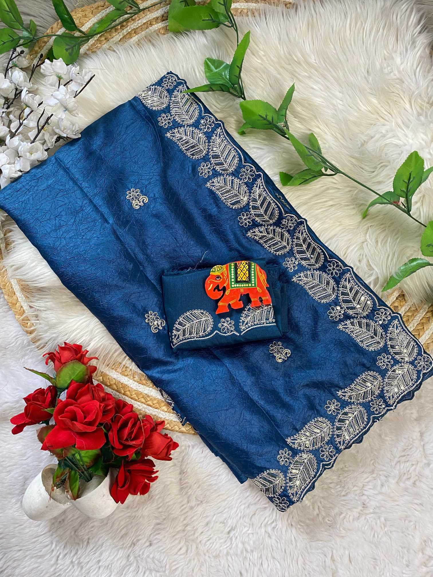 Crush Silk Traditional Saree