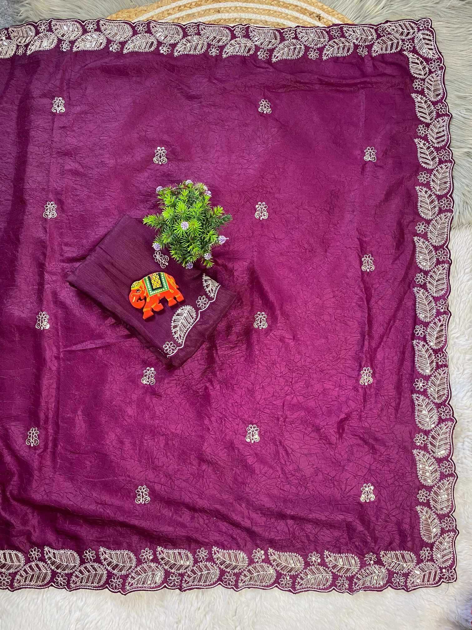 Crush Silk Traditional Saree