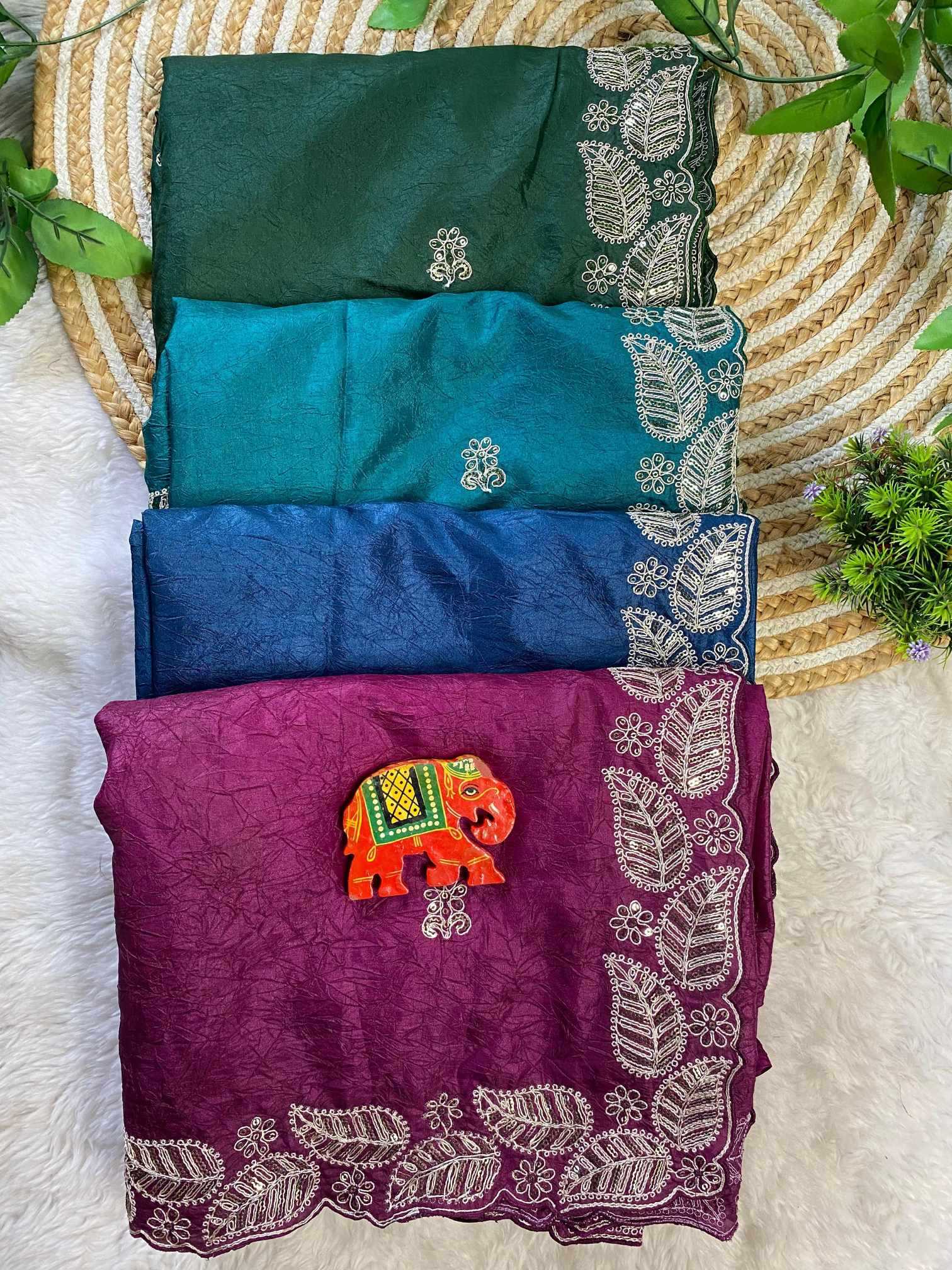 Crush Silk Traditional Saree
