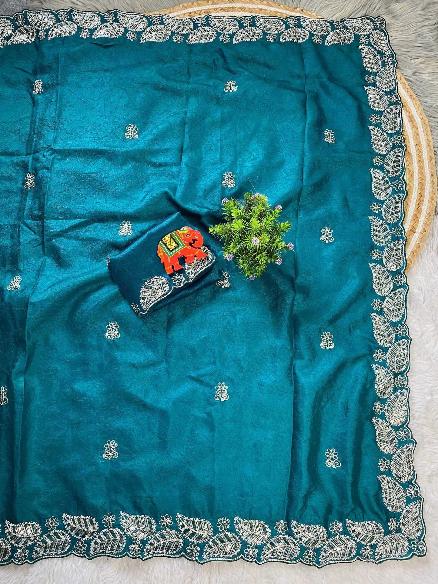 Crush Silk Traditional Saree