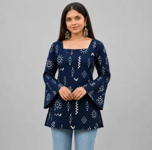 Ady Pure Cotton Short Kurti