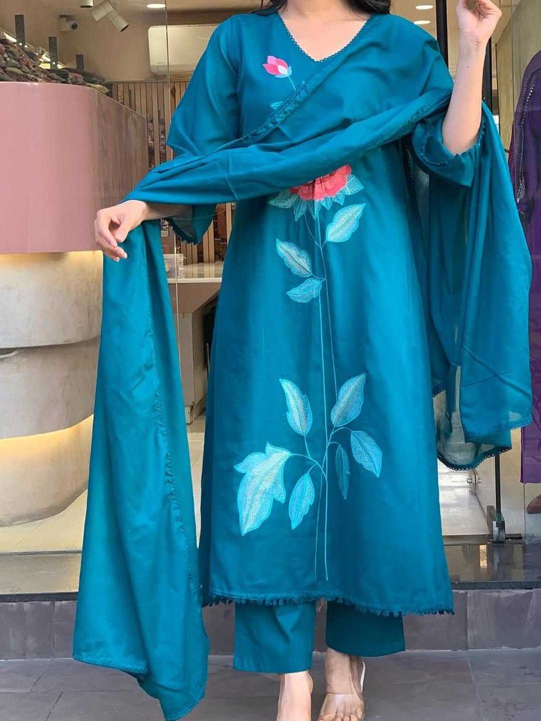 Colour Cotton Designer Kurti
