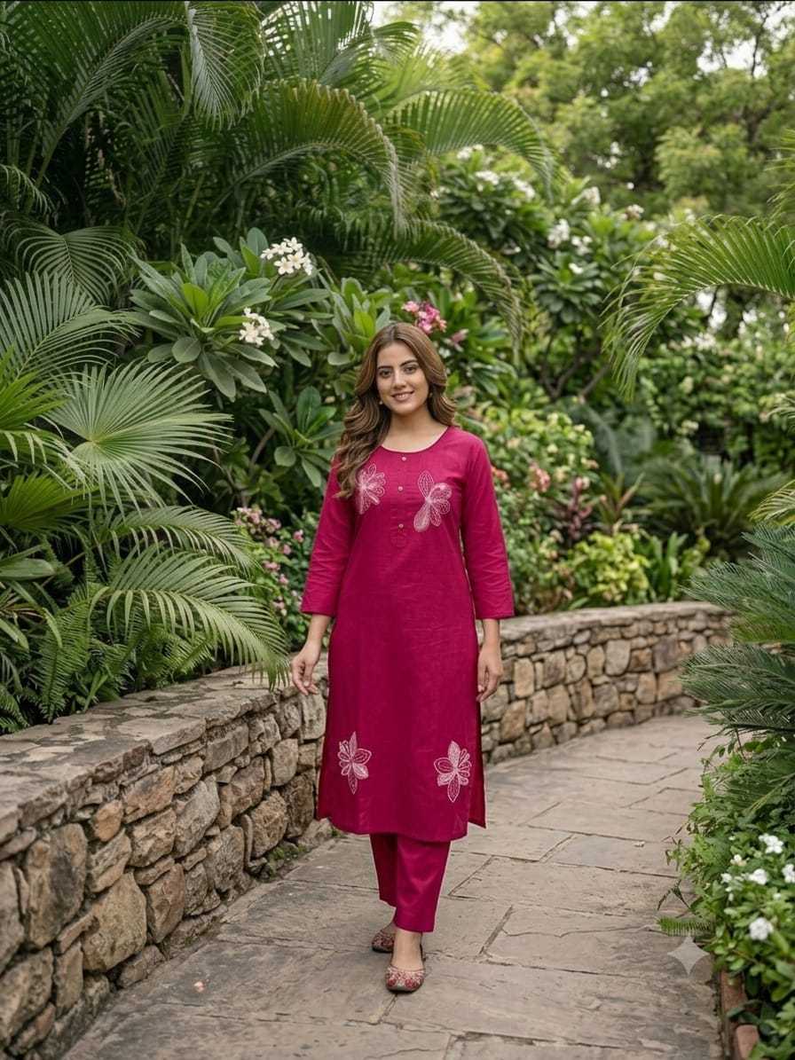 Flower Cotton Designer Kurti