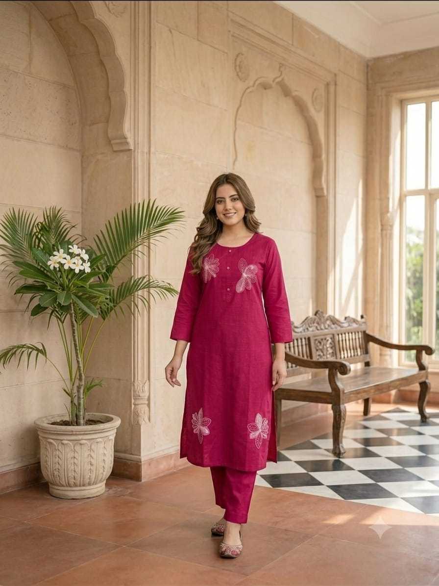 Flower Cotton Festive Kurti