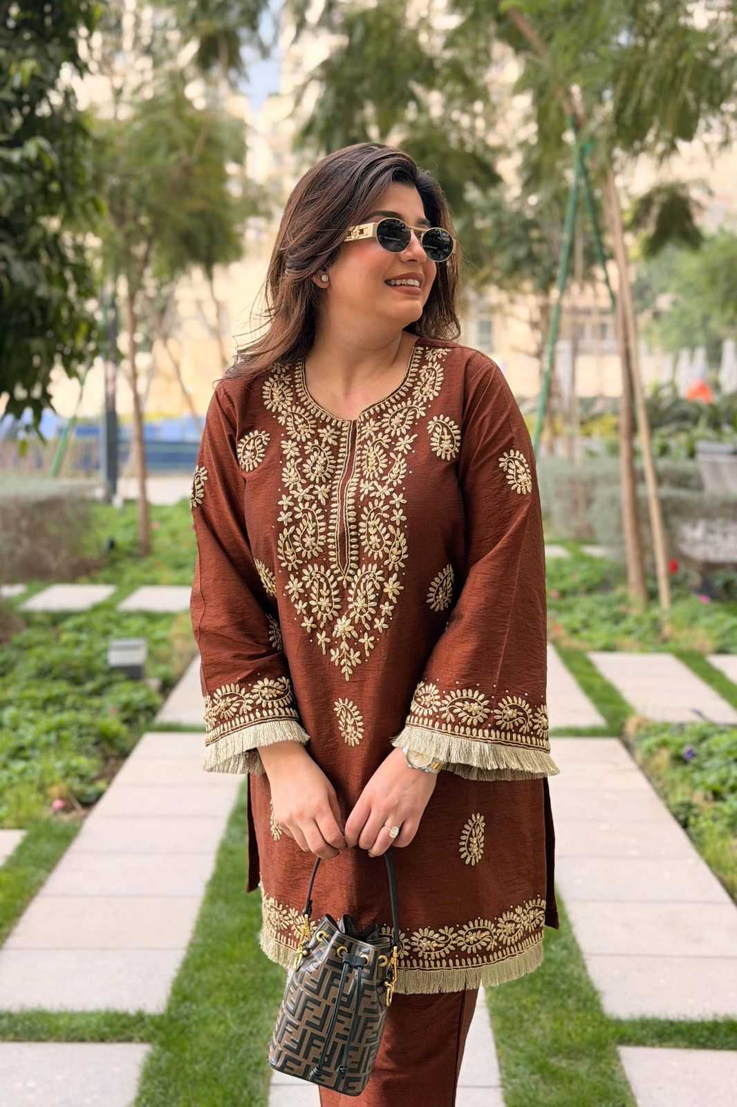 Flower Cotton Festive Kurti