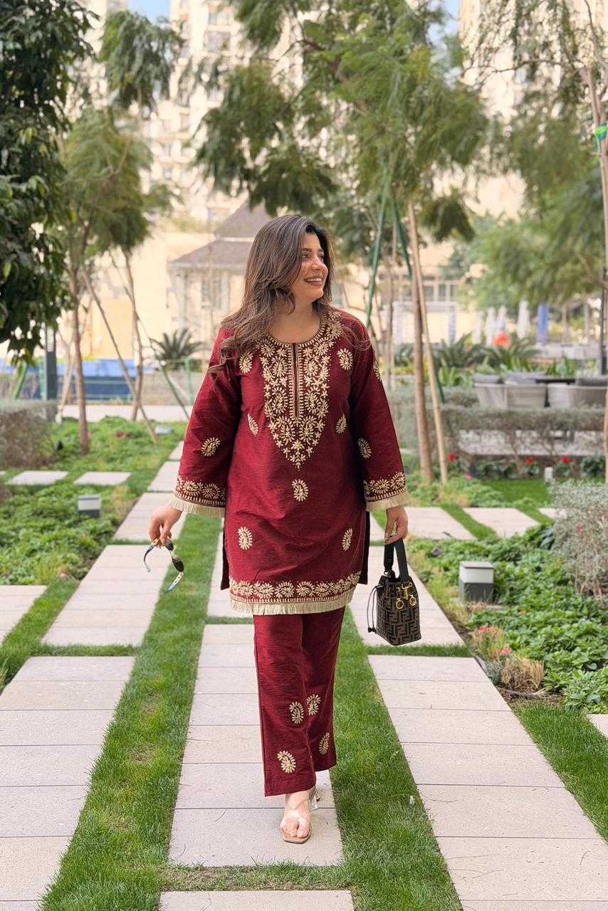 Flower Cotton Festive Kurti