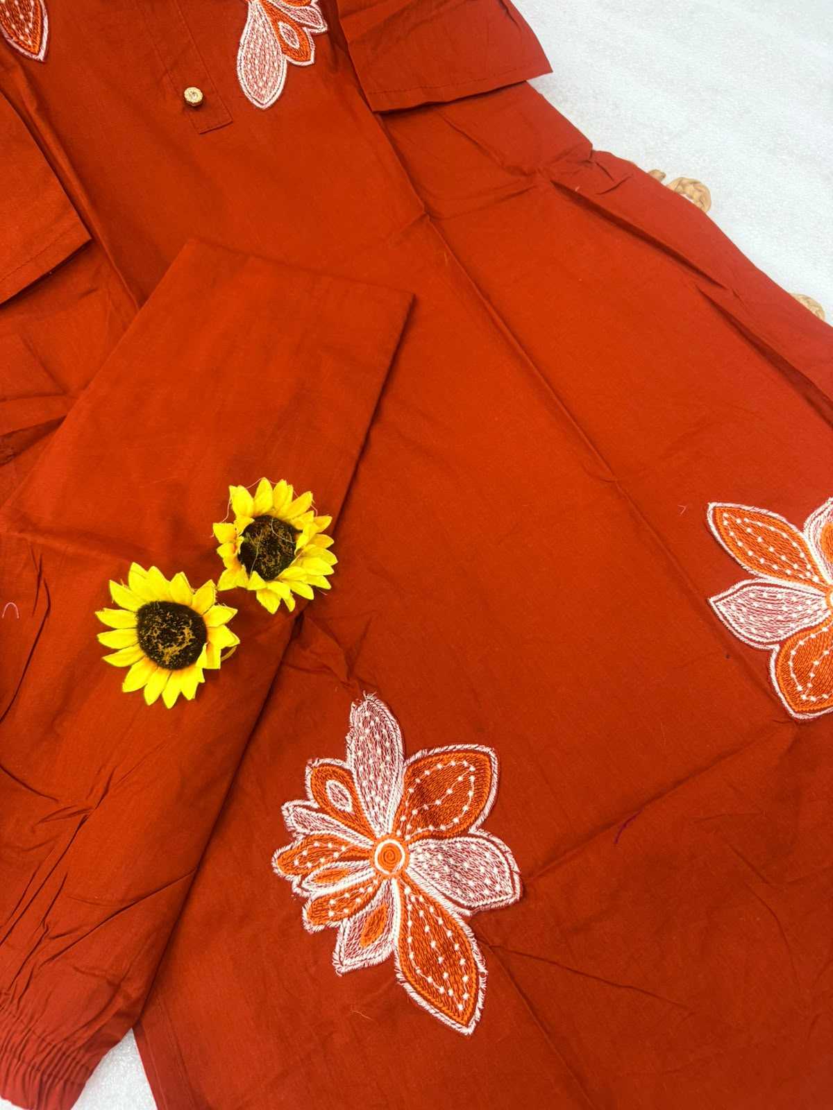 Flower Cotton Festive Kurti