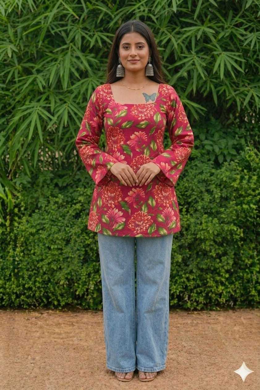 Grup Cotton Printed Kurti