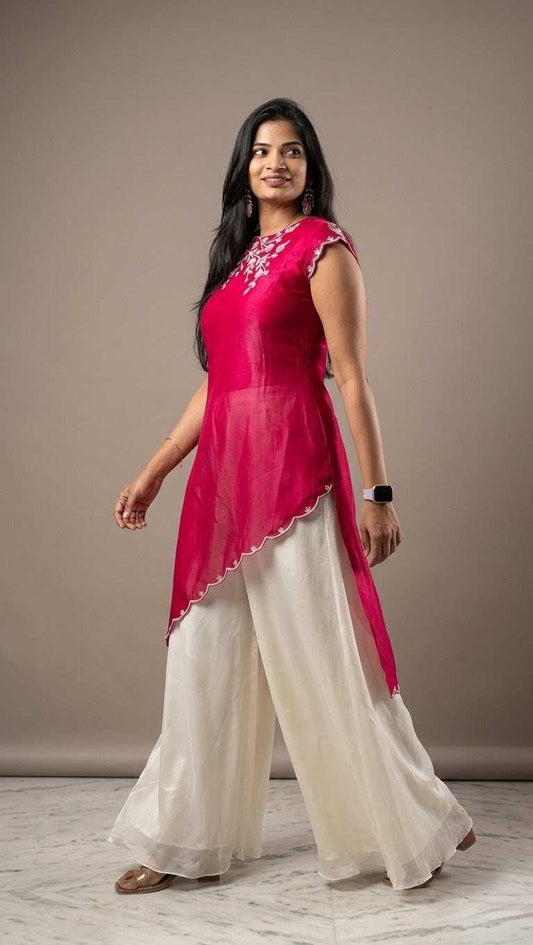 Purvi Fendy Designer Kurti in Ivory