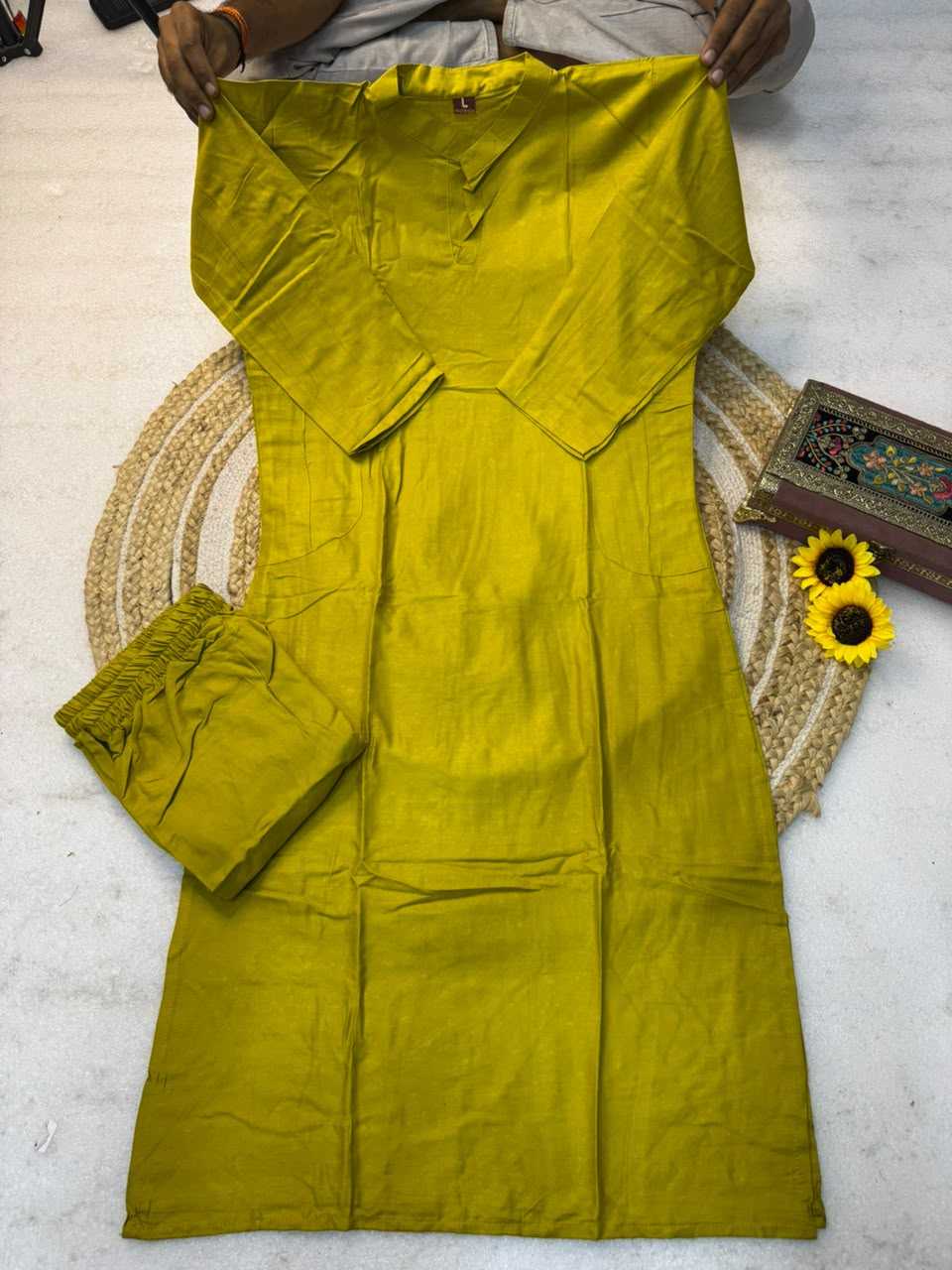 Rama Cotton Party Wear Kurti