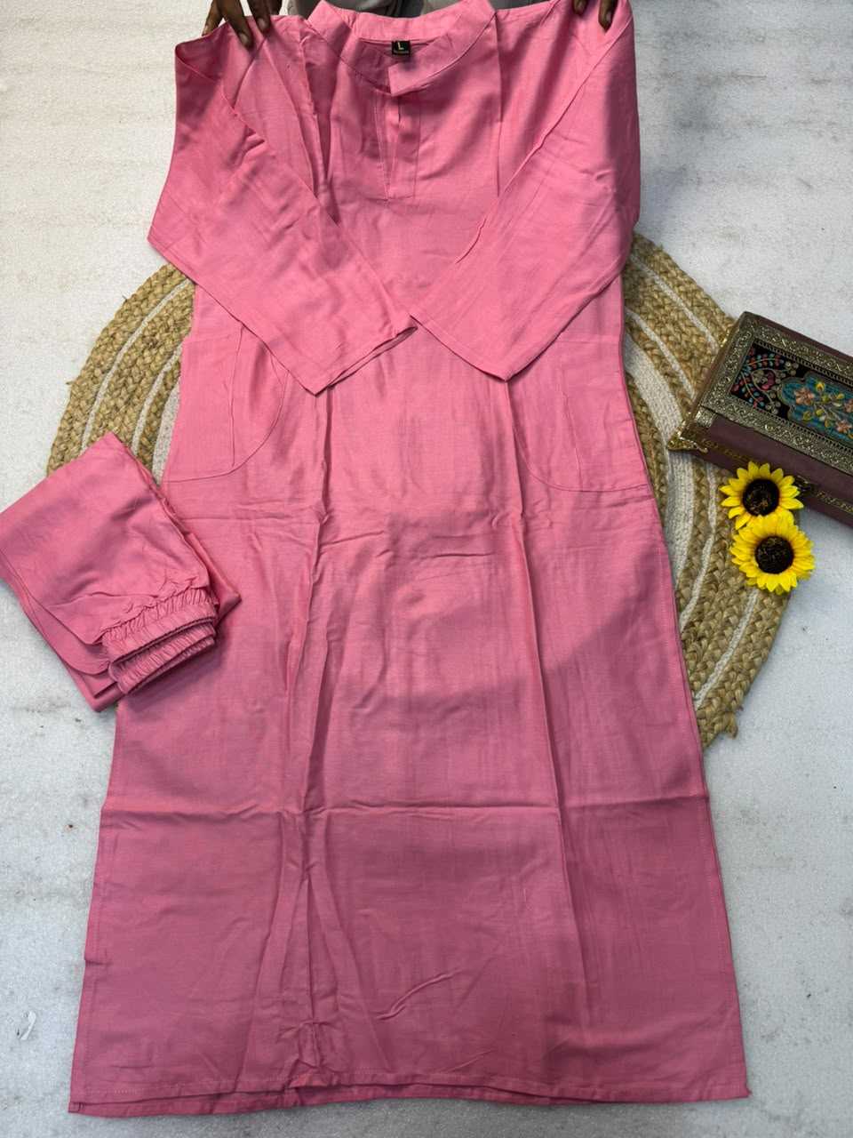 Rama Cotton Party Wear Kurti