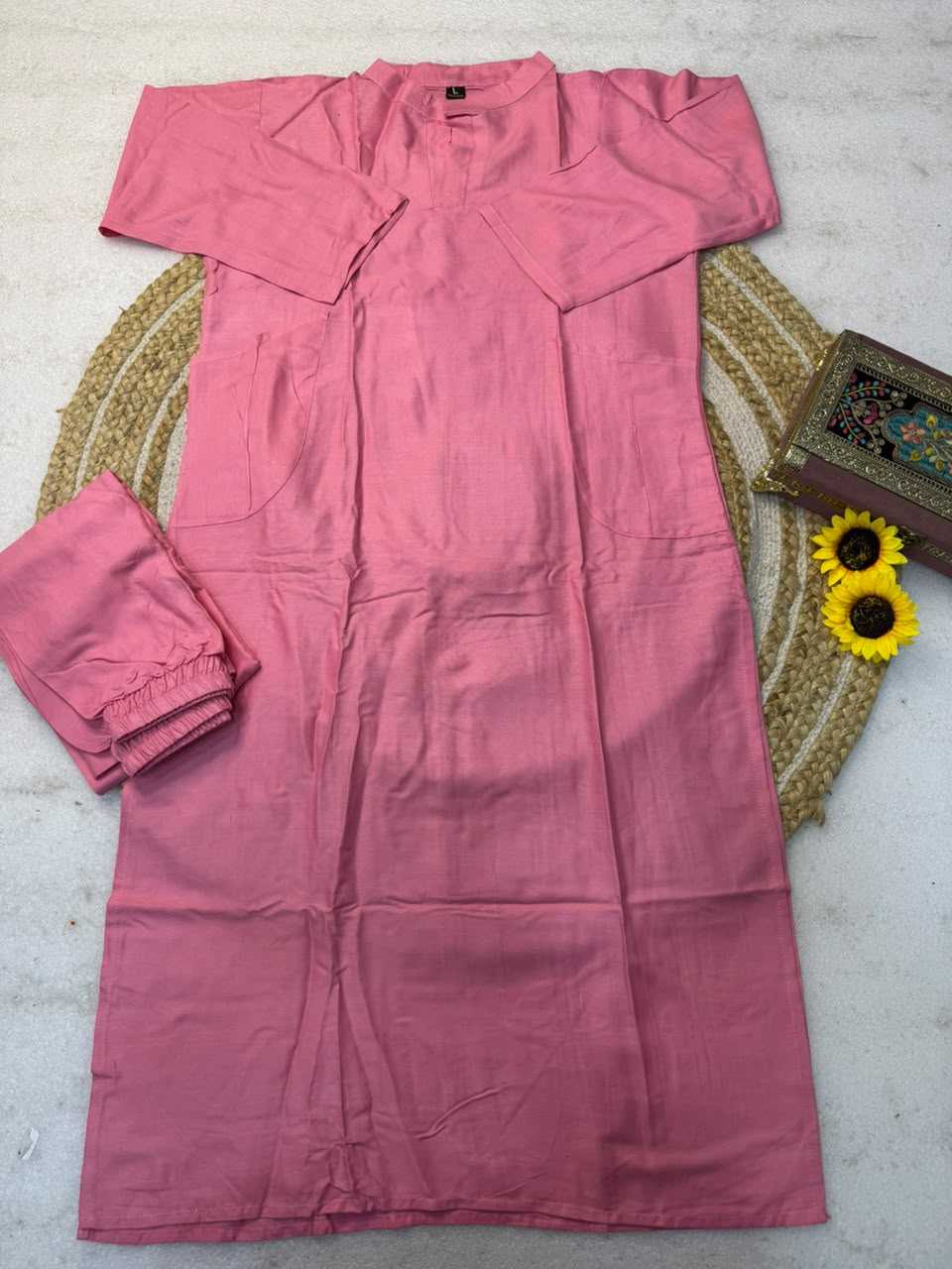 Rama Cotton Party Wear Kurti