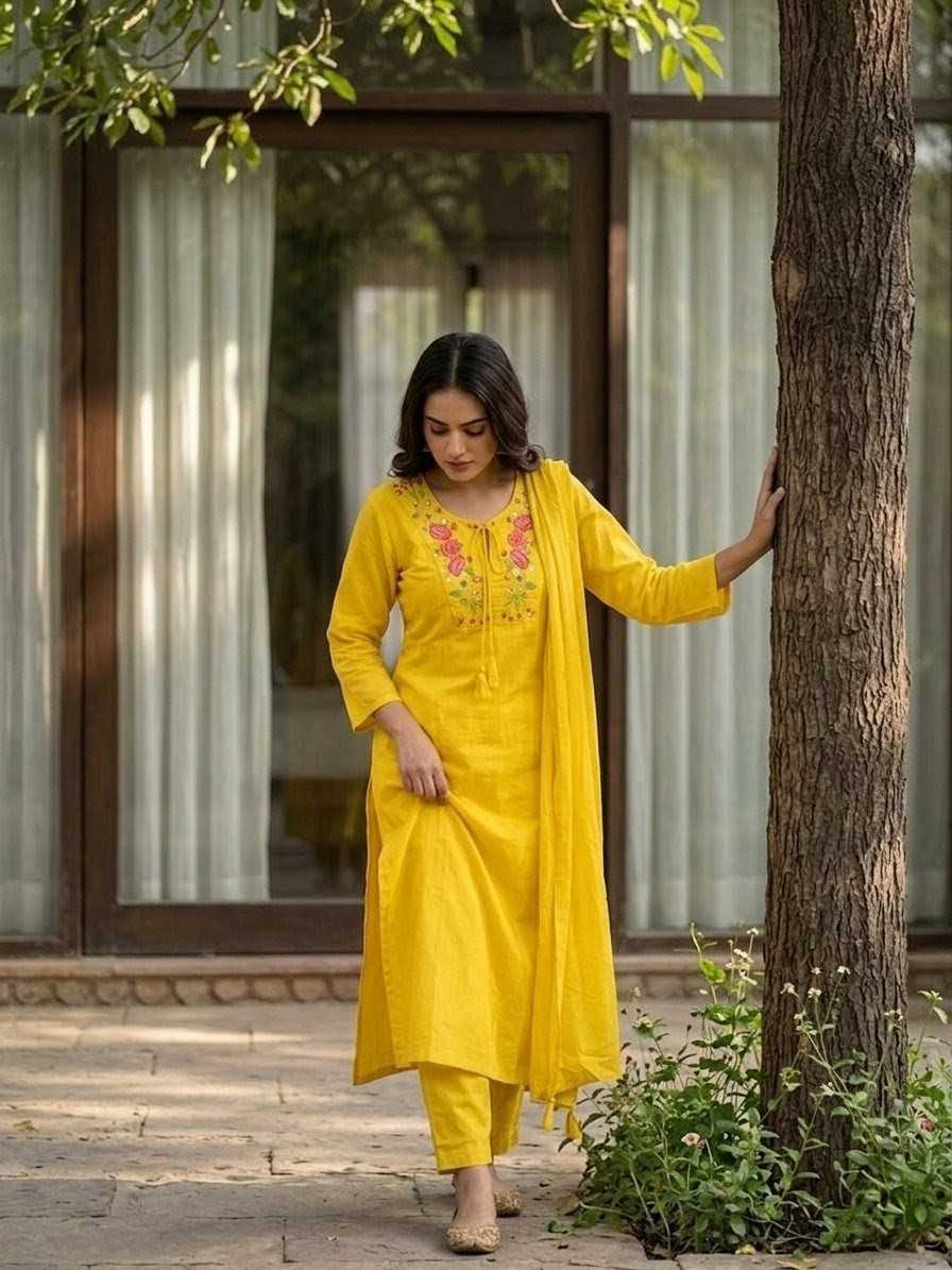 Stitc Cotton Festive Kurti
