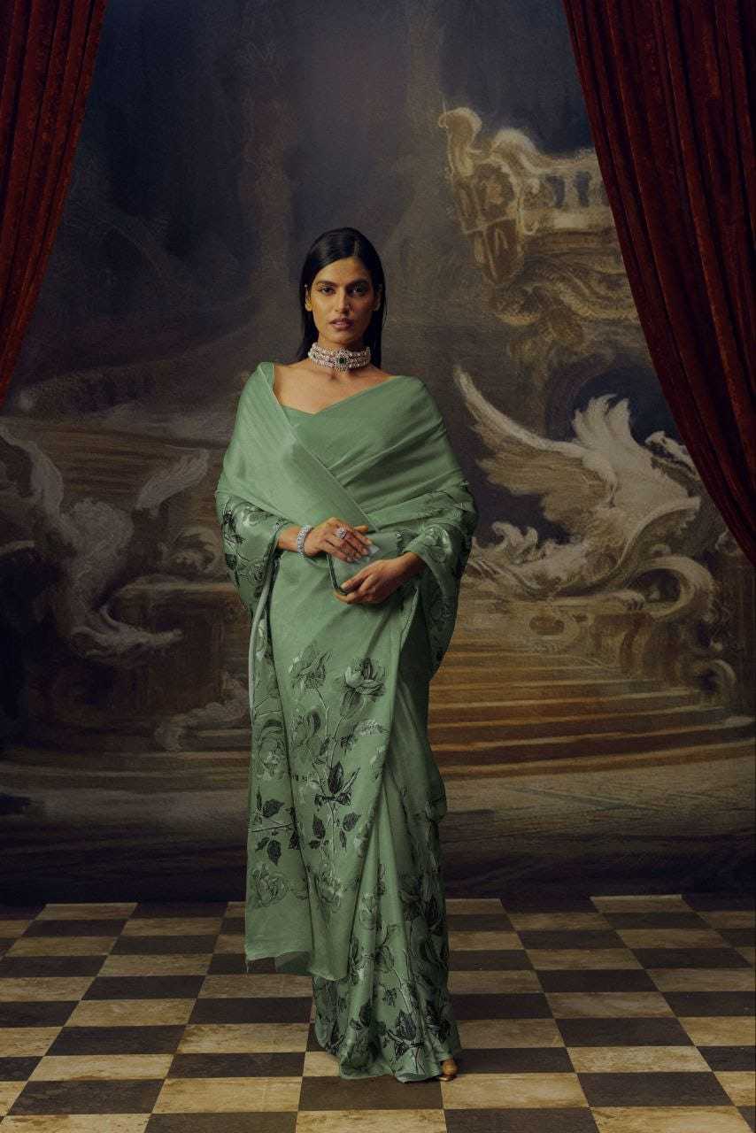 Bri Japan Sartin Designer Saree