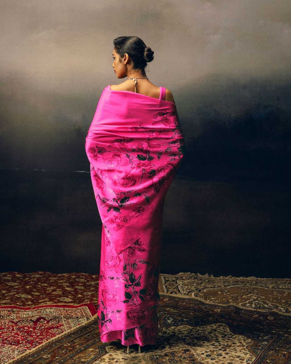 Bri Japan Sartin Designer Saree