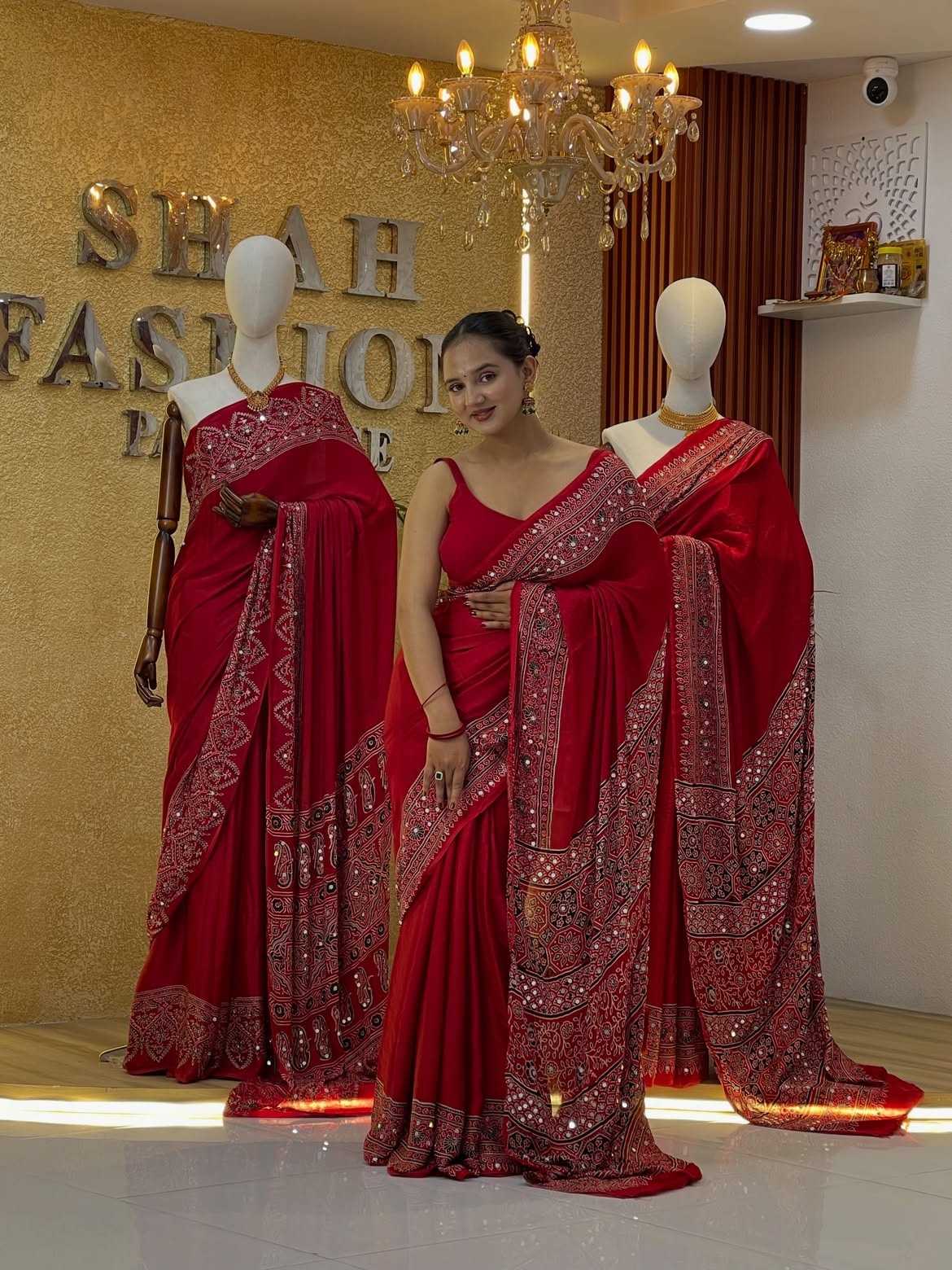 Fix Gajji Silk Party Wear Saree