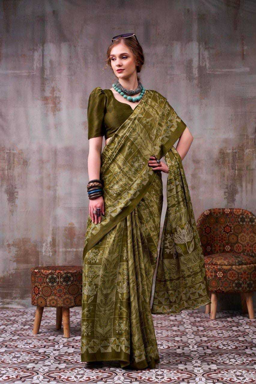 Japan Sartin Designer Saree in Purple