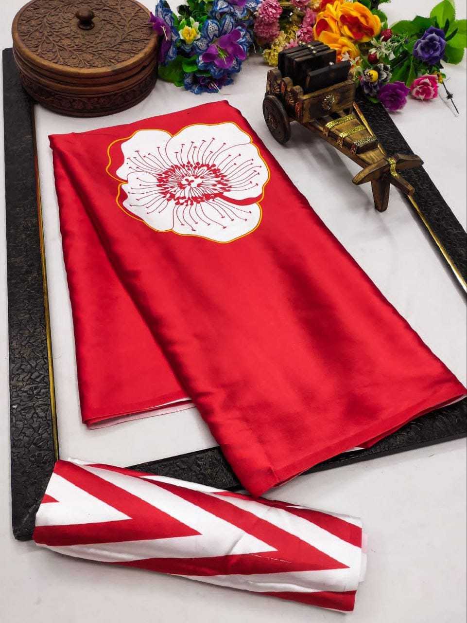 Japan Sartin Designer Saree