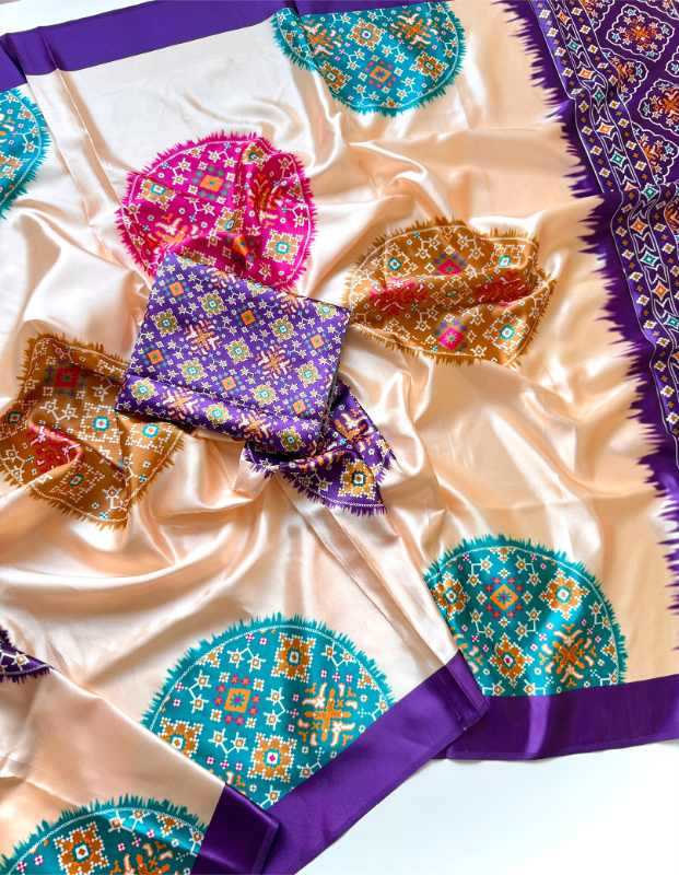 Luxu Satin Party Wear Saree