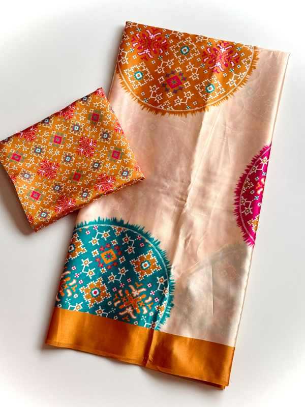 Luxu Satin Party Wear Saree