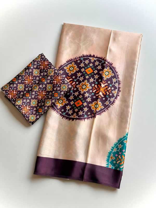 Luxu Satin Party Wear Saree