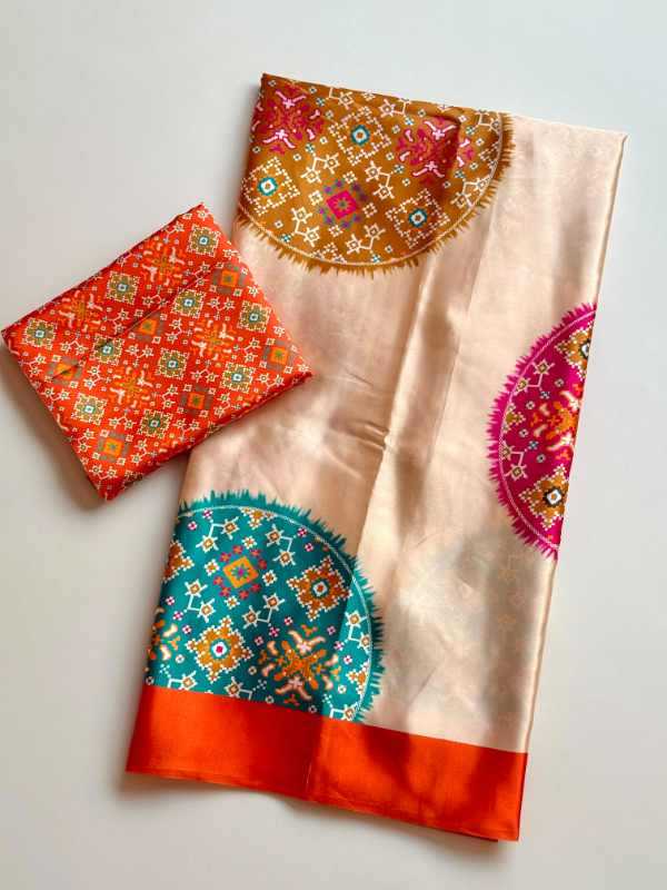 Luxu Satin Party Wear Saree