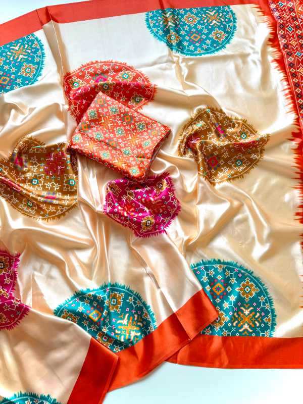Luxu Satin Party Wear Saree