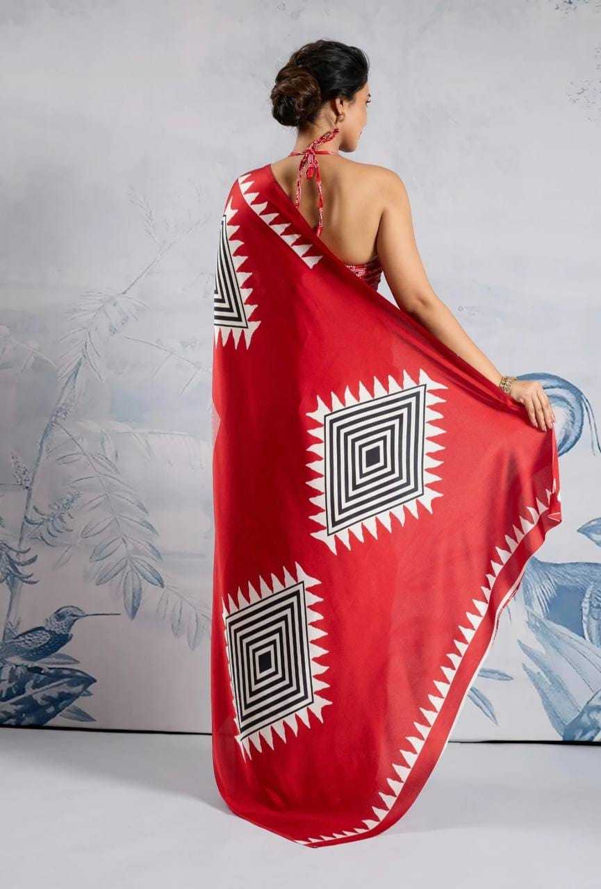 Met Silk Printed Saree