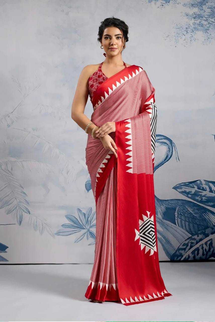 Met Silk Printed Saree