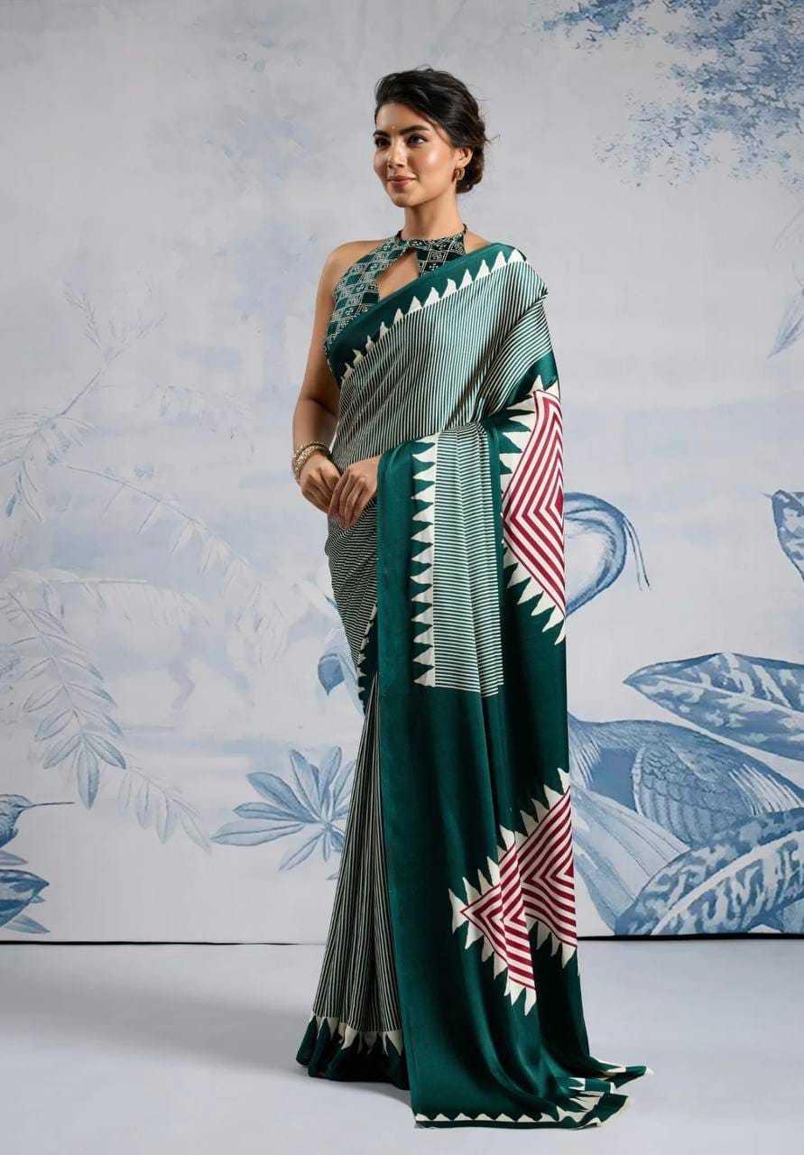 Met Silk Printed Saree