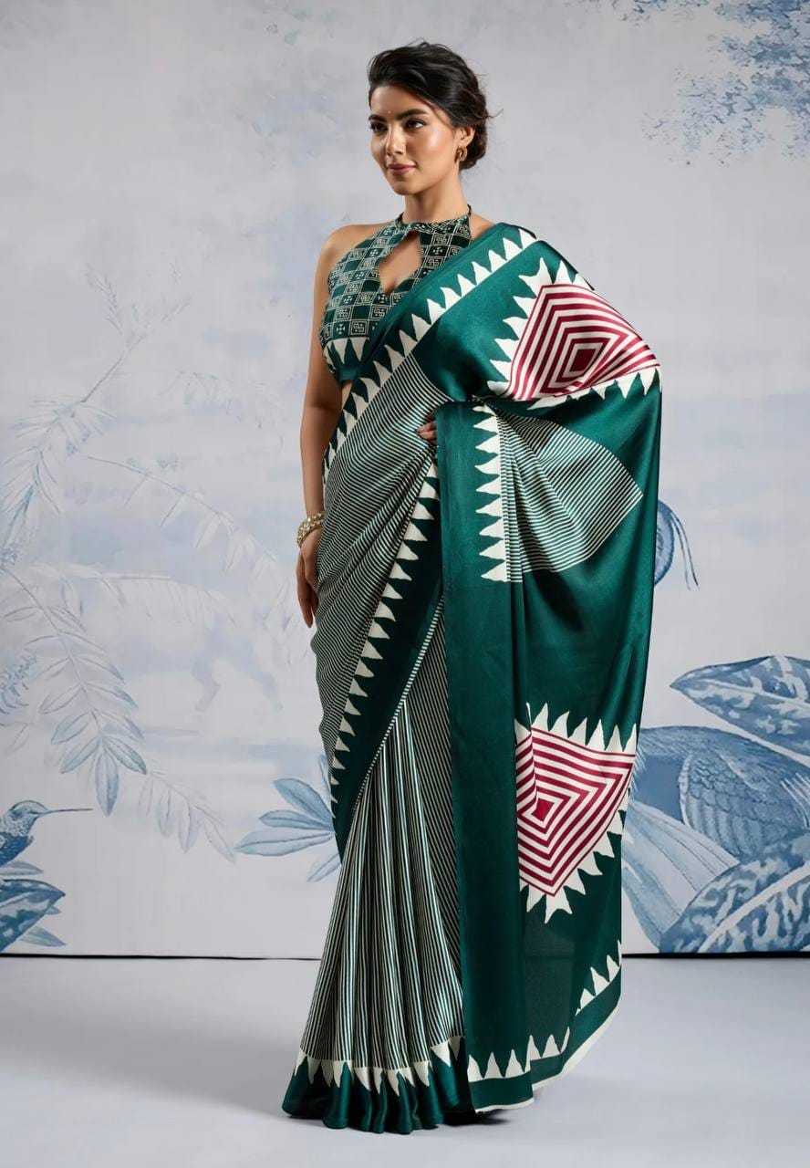 Met Silk Printed Saree