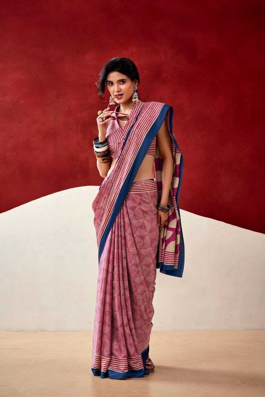 Satin Japan Sartin Printed Saree