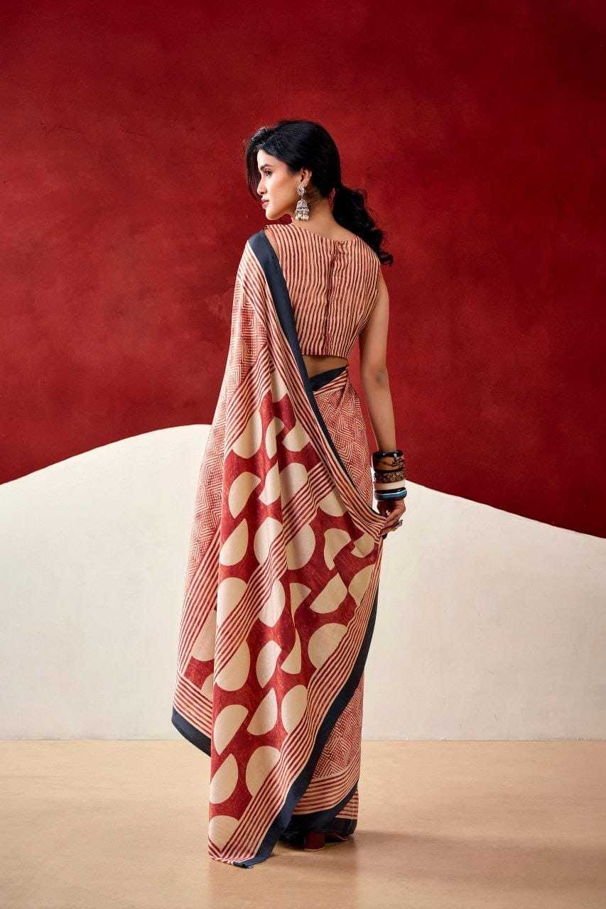 Satin Japan Sartin Printed Saree