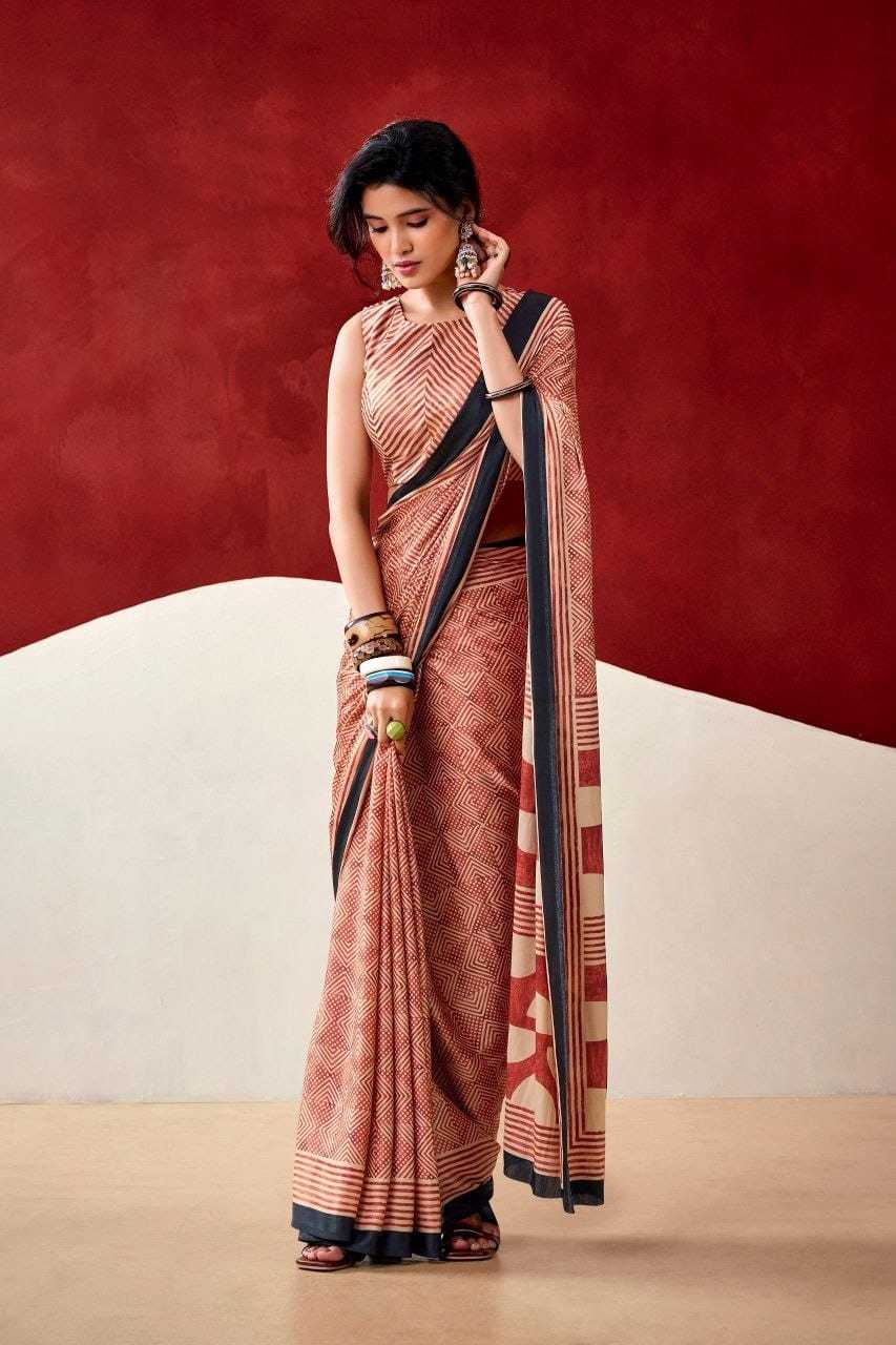 Satin Japan Sartin Printed Saree