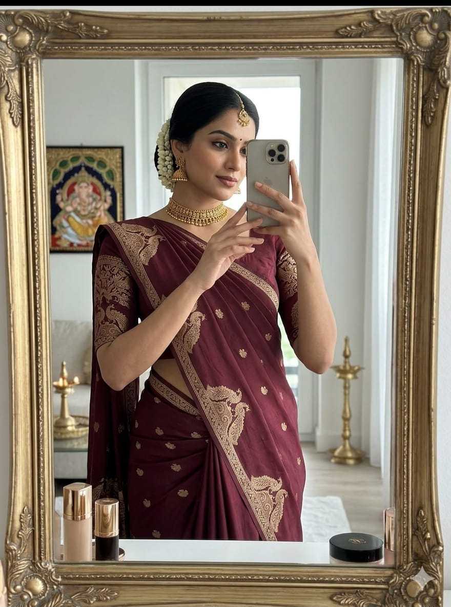 Muslin Silk Traditional Saree