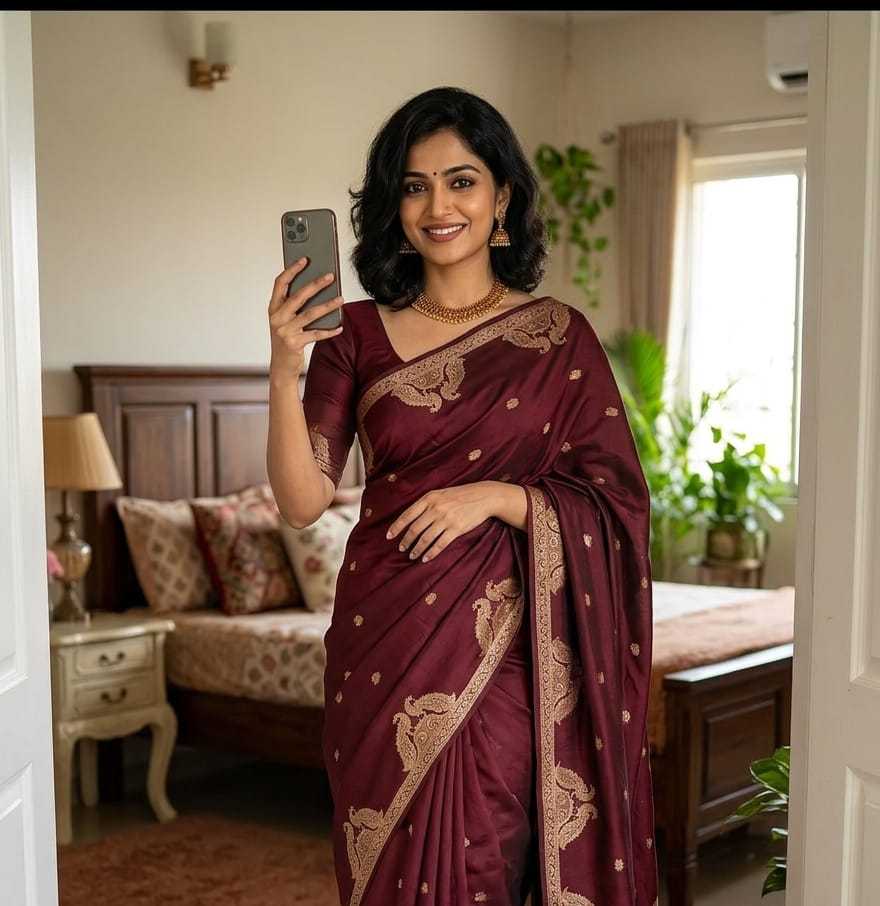 Muslin Silk Traditional Saree