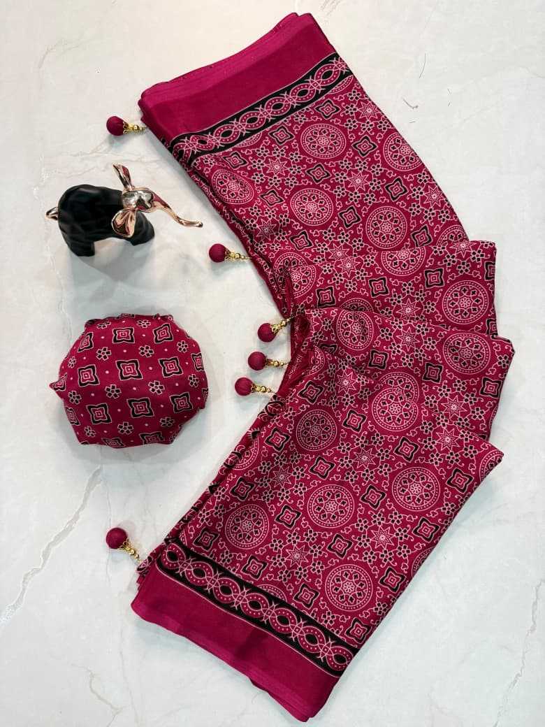 Creap Crepe Designer Saree