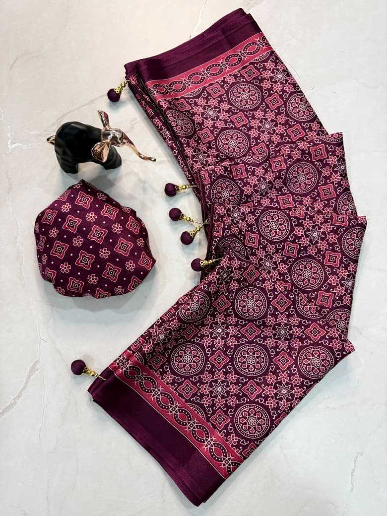 Creap Crepe Designer Saree