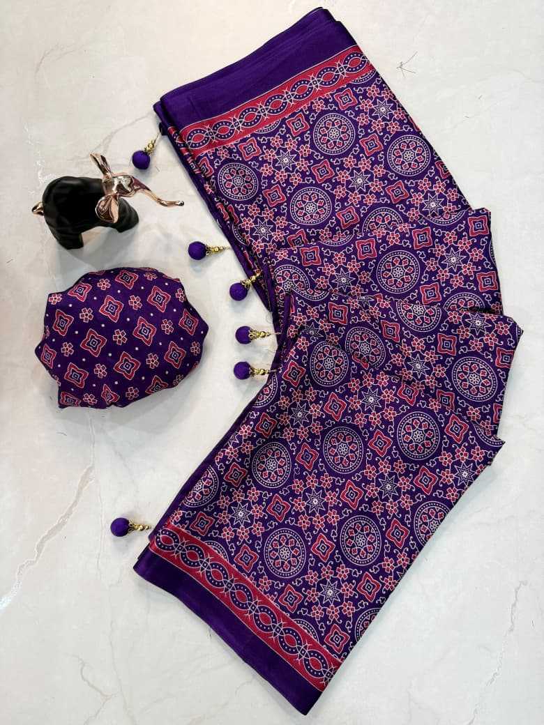 Creap Crepe Designer Saree