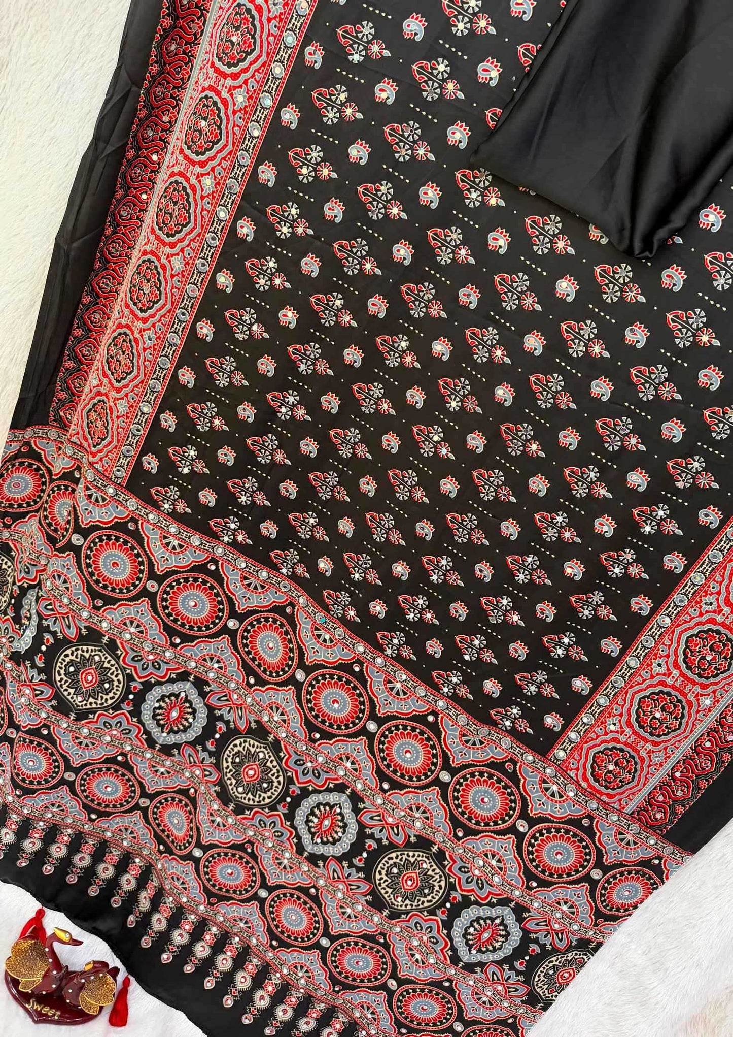 Japan Sartin Printed Saree