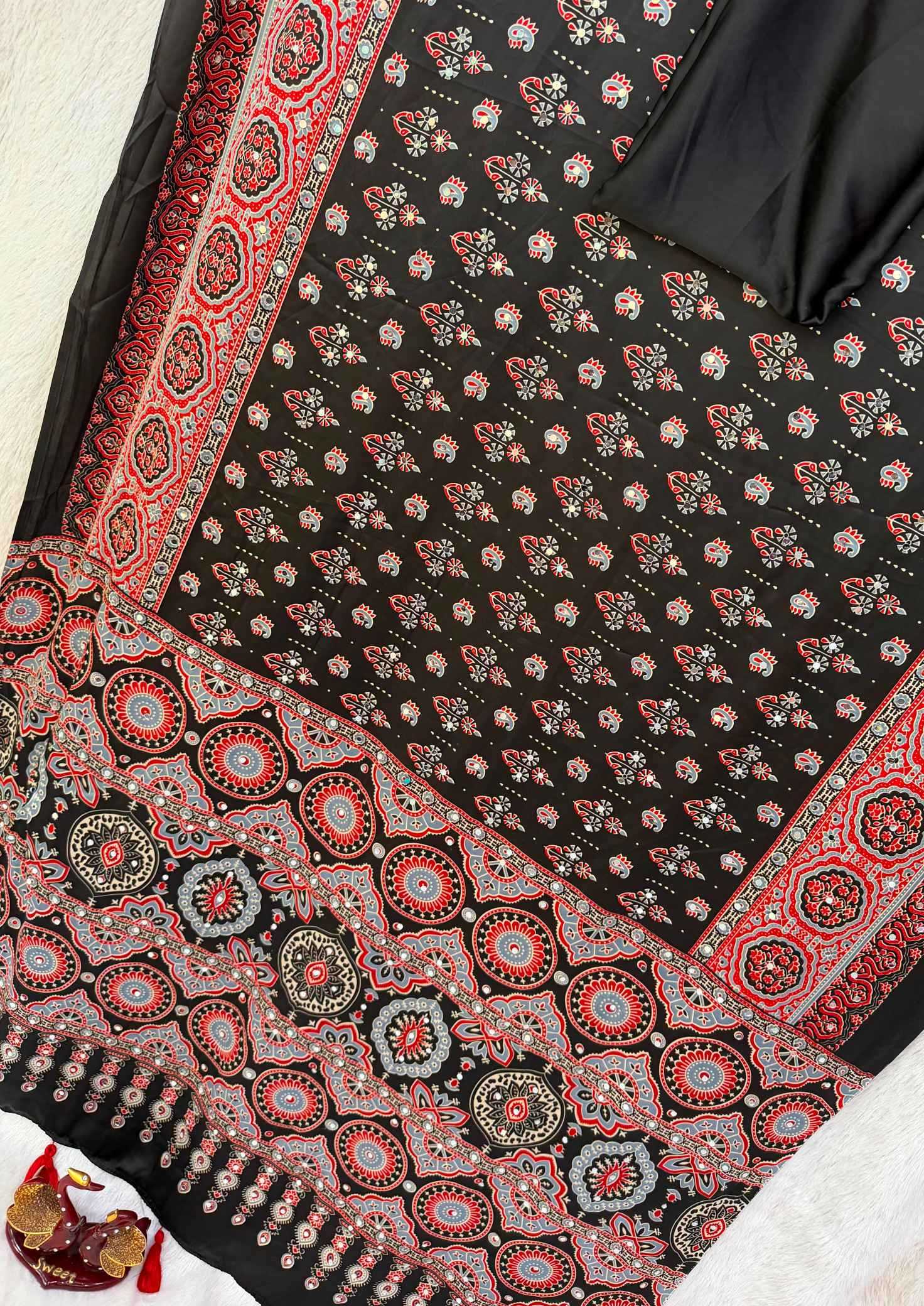 Japan Sartin Printed Saree