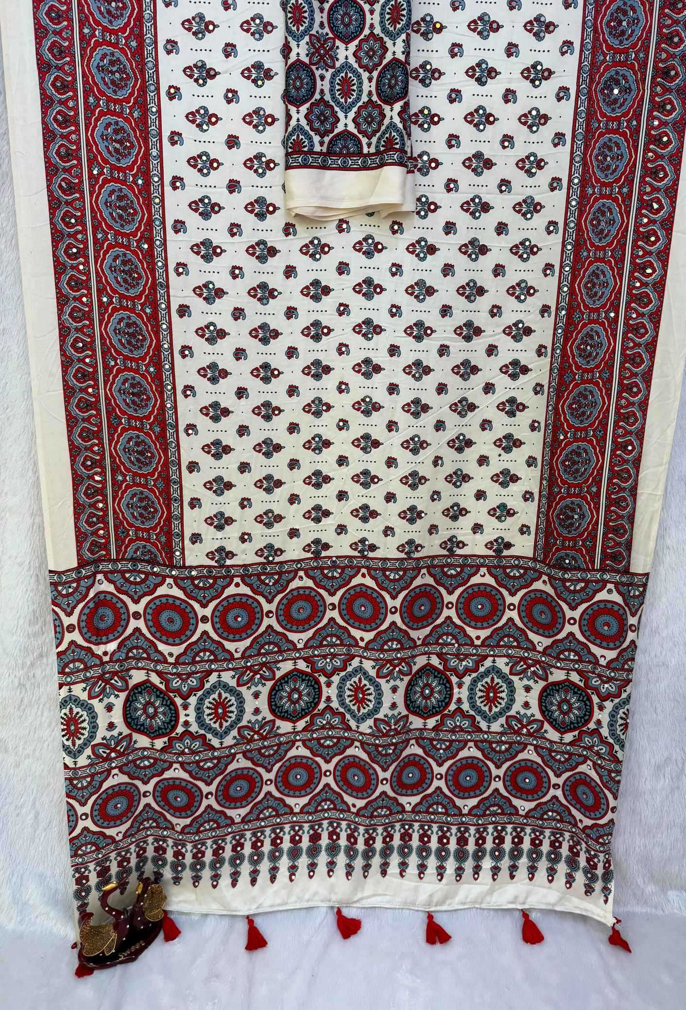 Japan Sartin Printed Saree