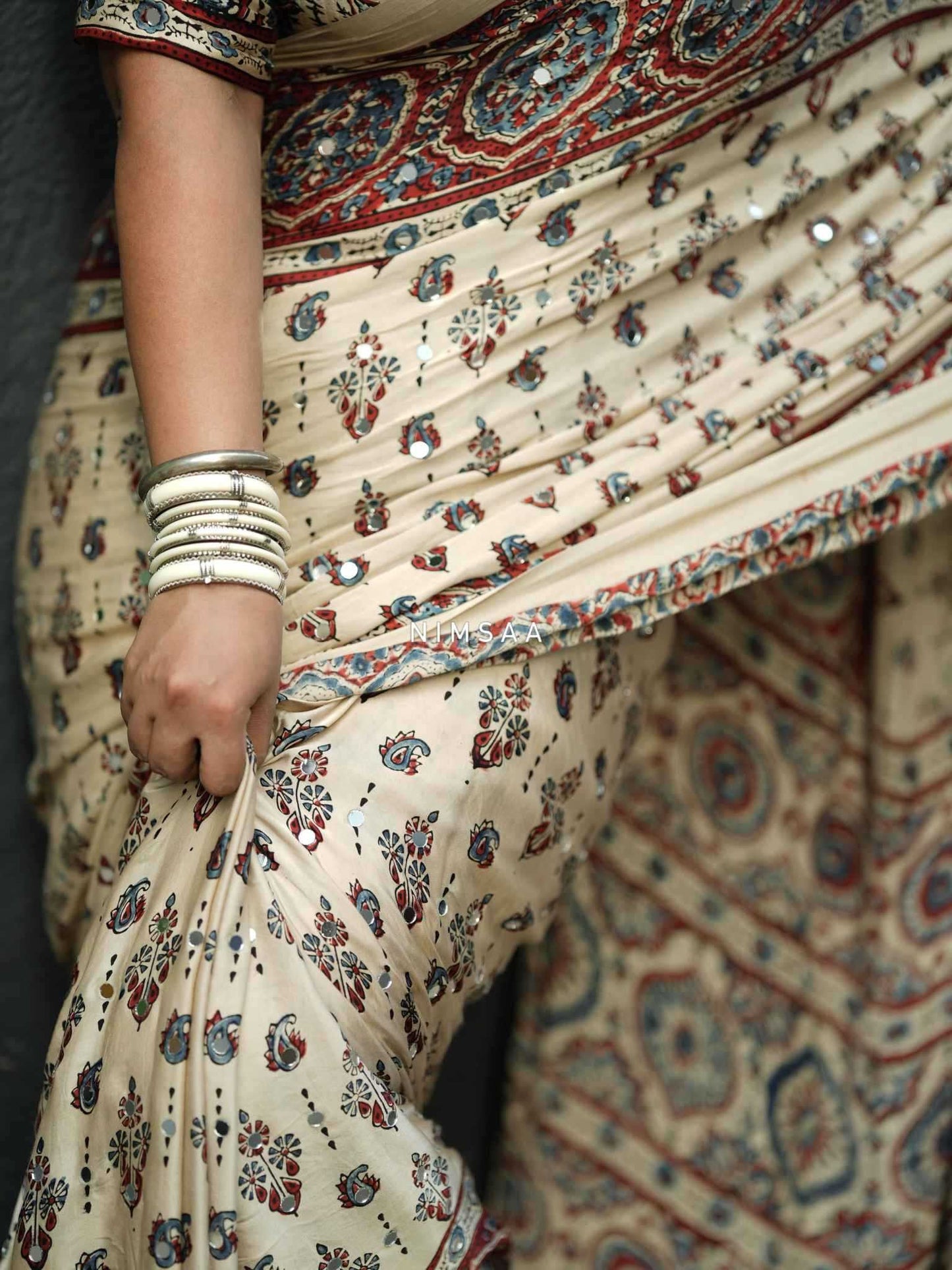 Japan Sartin Printed Saree